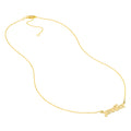 5mm Bubble Font Nameplate Necklace