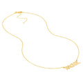 7mm Bubble Font Nameplate Necklace