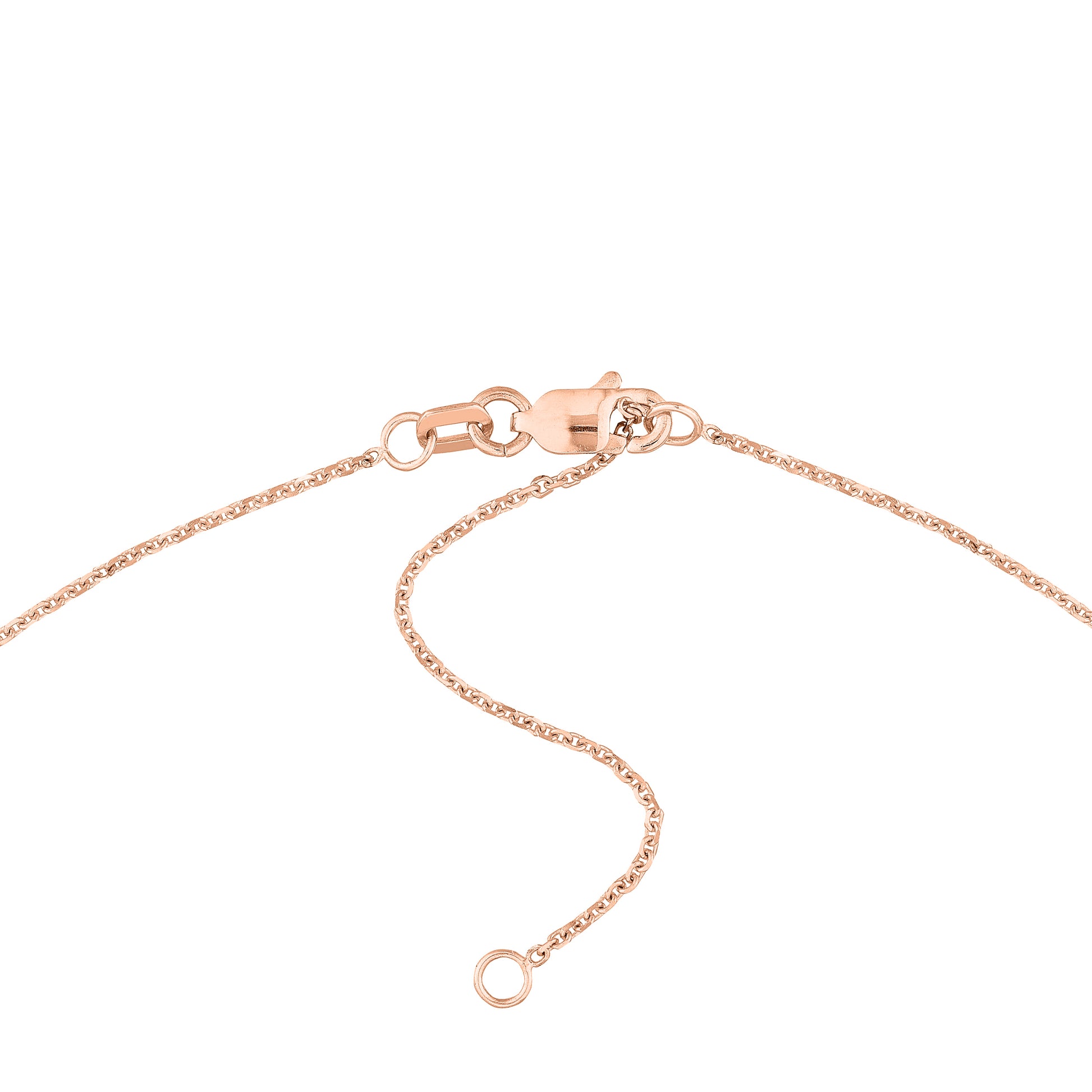 Initial & Diamond Bezel Station Necklace
