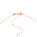 Dancing Block Letters Diamond Bezel Necklace