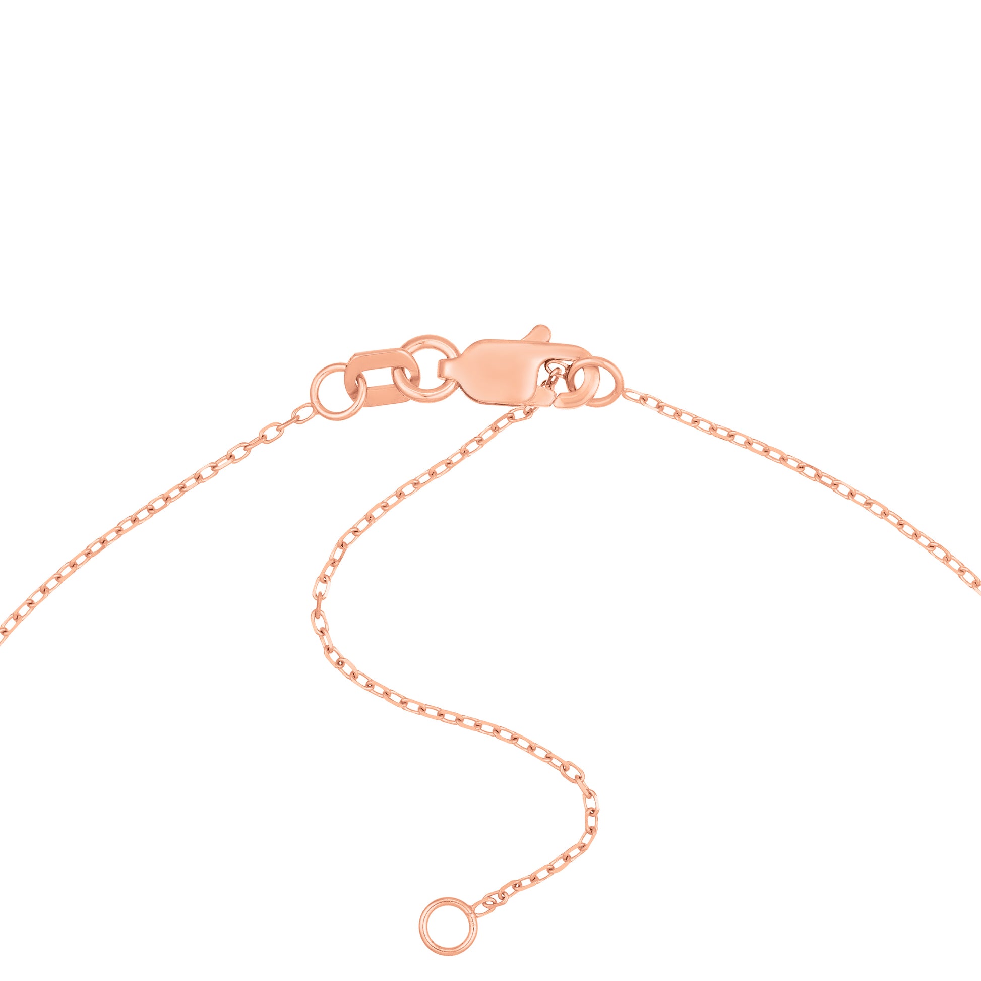Dancing Block Letters Diamond Bezel Necklace