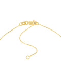Dancing Block Letters Diamond Bezel Necklace