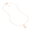Script G with Diamond Bezel Necklace