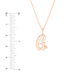 Script G with Diamond Bezel Necklace