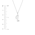 Script I with Diamond Bezel Necklace