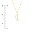 Script I with Diamond Bezel Necklace
