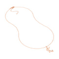 Script K Diamond Bezel Necklace