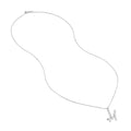 Script M with Diamond Bezel Necklace