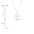 Script O with Diamond Bezel Necklace