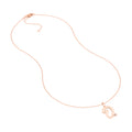 Script O with Diamond Bezel Necklace