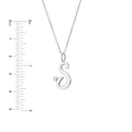 Script S with Diamond Bezel Necklace