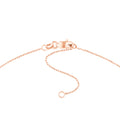 Script U with Diamond Bezel Necklace