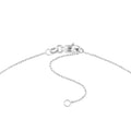 Script W with Diamond Bezel Necklace