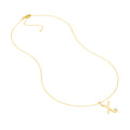 Script X with Diamond Bezel Necklace