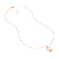 Script Y with Diamond Bezel Necklace