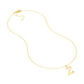 Script Z with Diamond Bezel Necklace