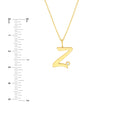 Script Z with Diamond Bezel Necklace