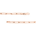 Gothic Nameplate Paper Clip Necklace w/Diamond