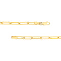 Gothic Nameplate Paper Clip Necklace w/Diamond