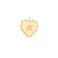 Engravable Spike Heart Pendant