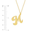 Cursive Tilted Initial Necklace