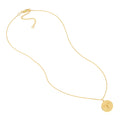 Aries Organic Disc Pendant Necklace
