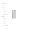 Small Rectangular Engravable Charm