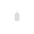 Cutoff Rectangular Engravable Charm