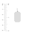Cutoff Rectangular Engravable Charm