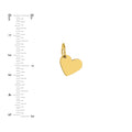 Mini Slanted Heart Engravable Charm
