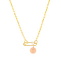 Small Jagged Circle Engravable Charm