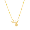 Small Jagged Circle Engravable Charm