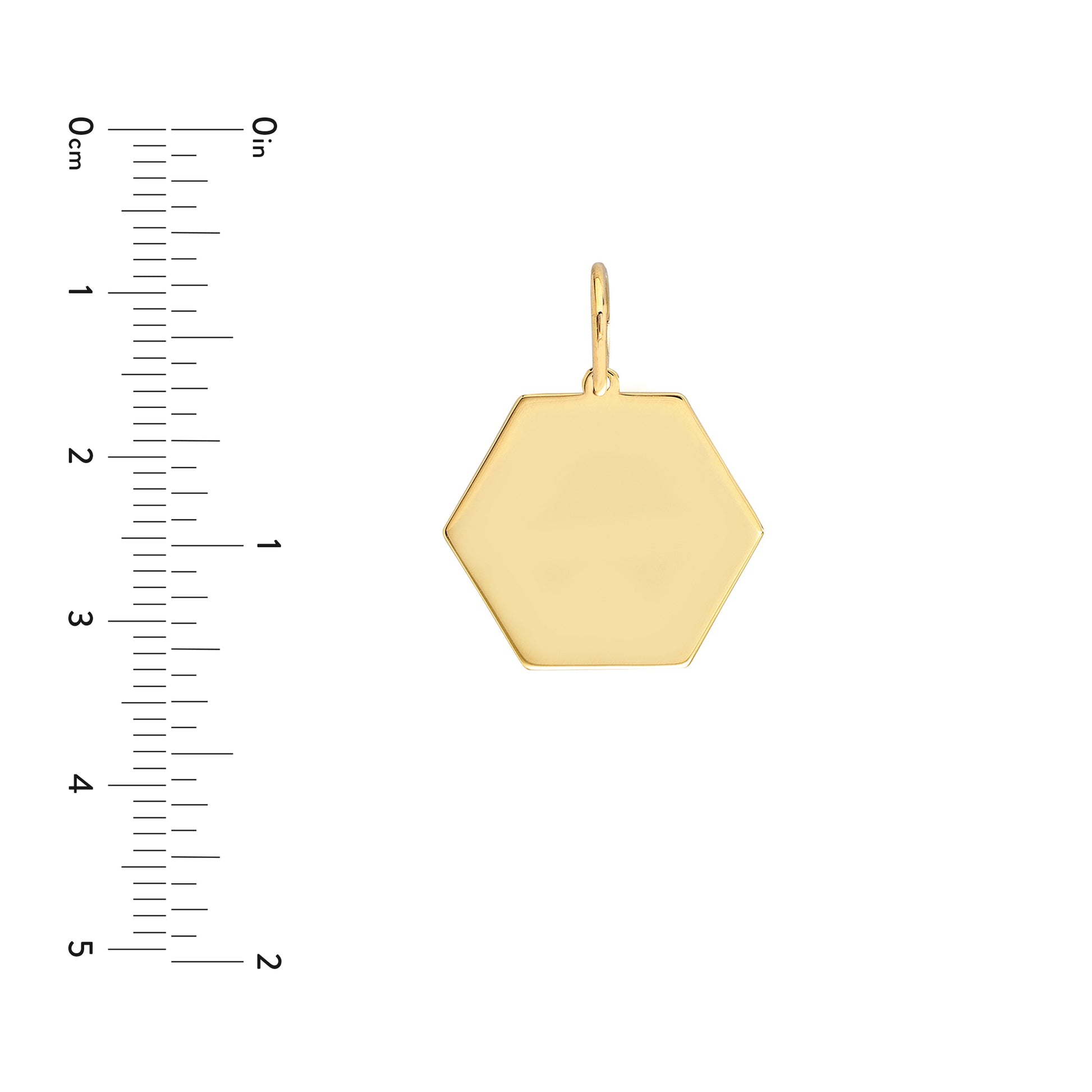 Hexagon Engravable Charm