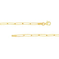 Gothic Nameplate Paper Clip Necklace
