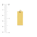 Medium Rectangular Engravable Charm