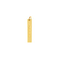 Small Vertical Bar Engravable Charm