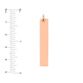 Long Vertical Bar Engravable Charm