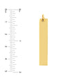 Long Vertical Bar Engravable Charm