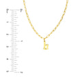 Gothic Initial Paper Clip Necklace