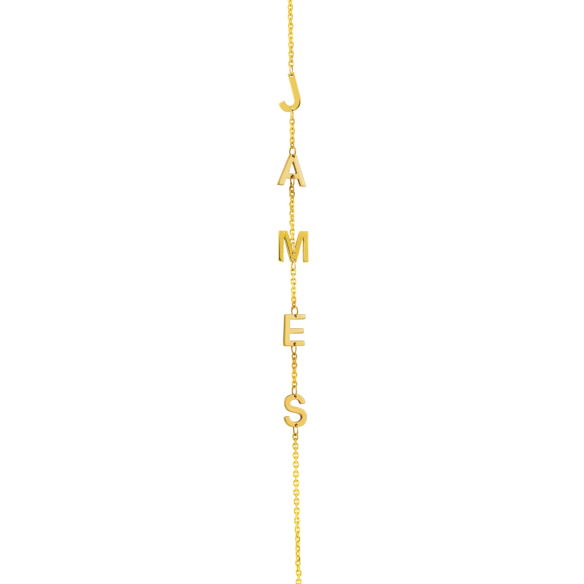 Block Initials Adjustable Bracelet