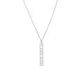 5mm Vertical Roman Numeral Pendant Necklace