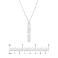 5mm Vertical Roman Numeral Pendant Necklace