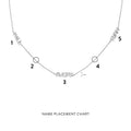 Mini Block Nameplate Station Necklace