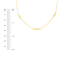 Mini Block Nameplate Station Necklace