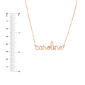 5mm Doodle Nameplate Necklace