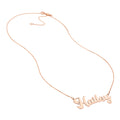 5mm Cursive Nameplate Necklace