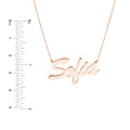 7mm Brush Font Nameplate Necklace