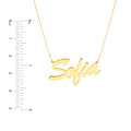 7mm Brush Font Nameplate Necklace