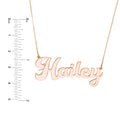 7mm Cursive Nameplate Necklace