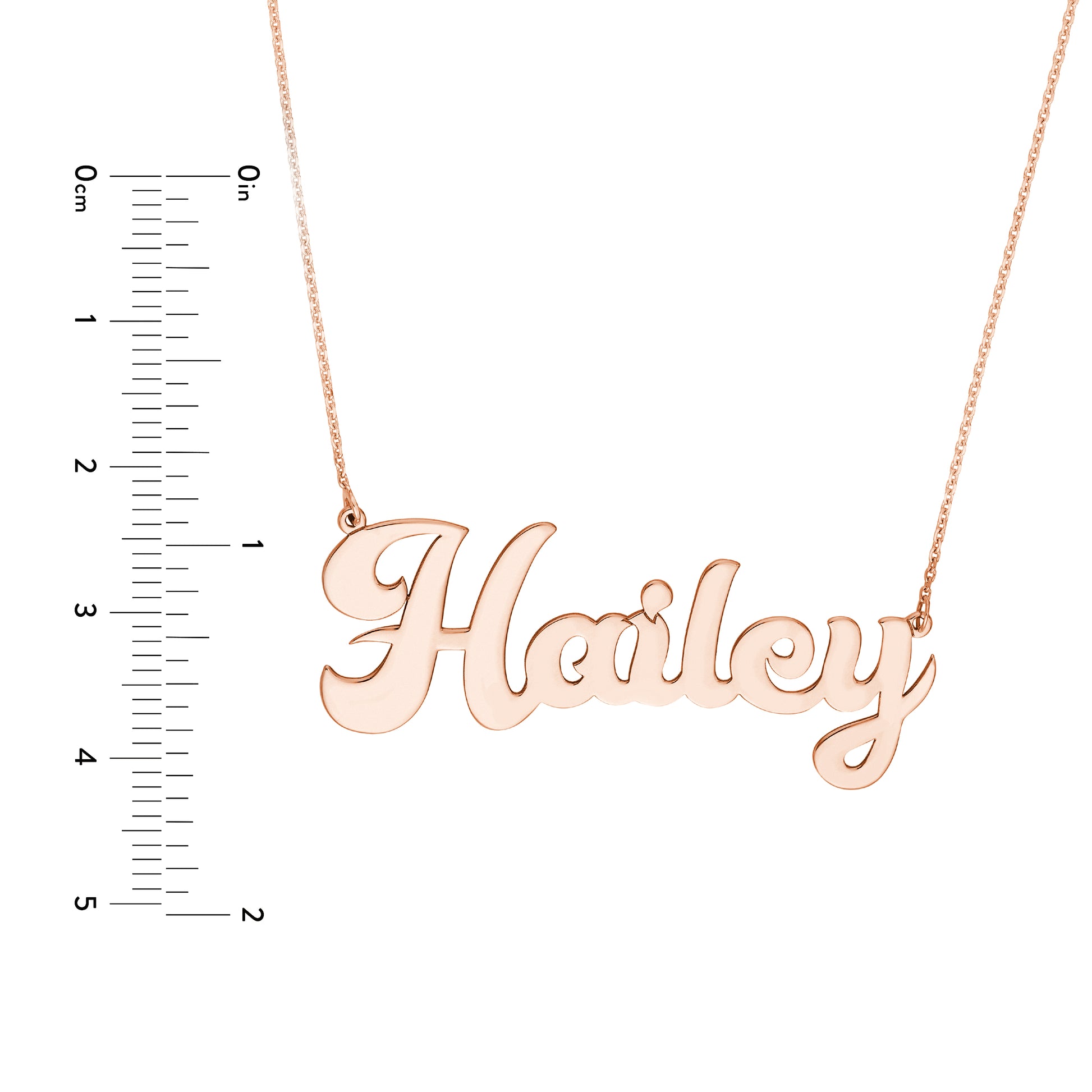 7mm Cursive Nameplate Necklace
